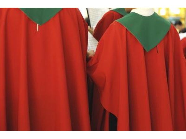 A Christmas sermon is often part of the program.