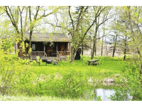 A rustic cabin.