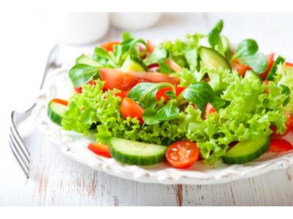 salad on a plate