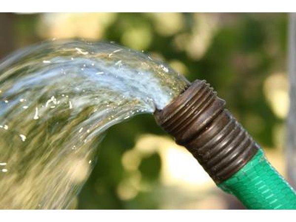 Water coming from hose