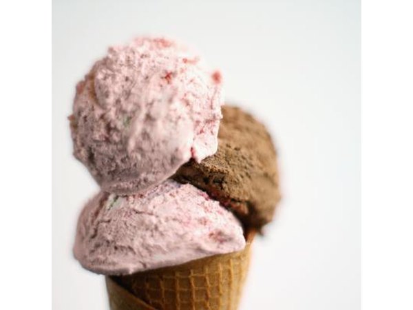 Strawberry ice cream.