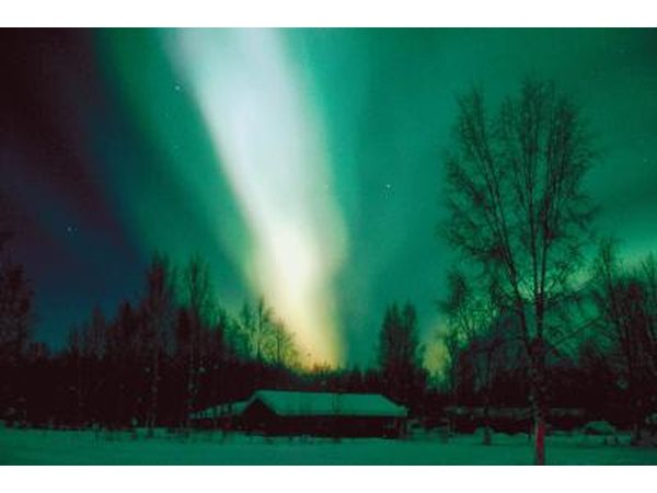Watch a spectacular light show in the sky in the polar regions of the tundra.