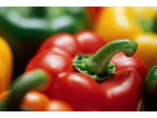 Bell peppers are rich with vitamins B and C.