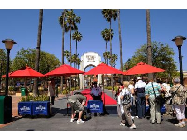 Front gate to Universal Studios Hollywood theme park