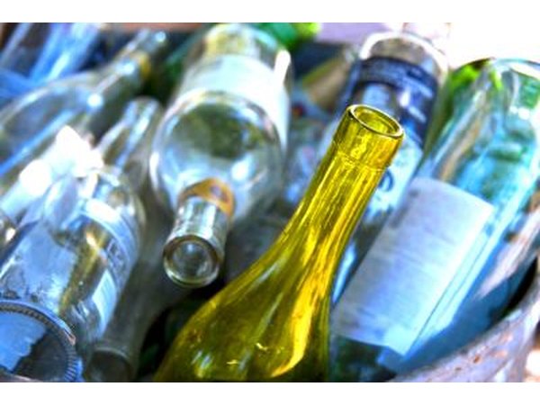 Recycled glass countertops are made up of old glass bottles, windows, lightbulbs and other recycled products