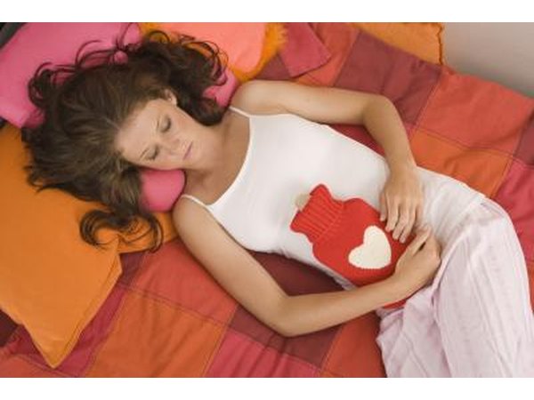 Place a heating pad on your abdomen or lower back, wherever you are feeling pain.