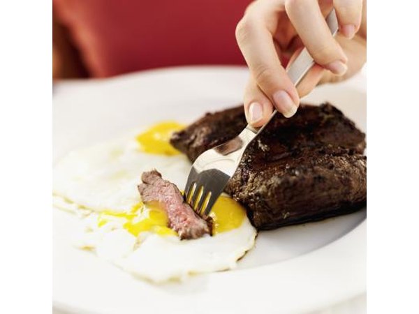 Steak and eggs