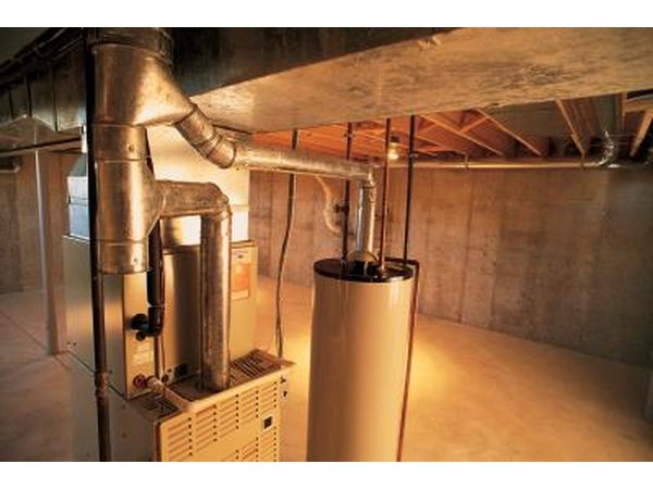 Furnace and hot water heater below home