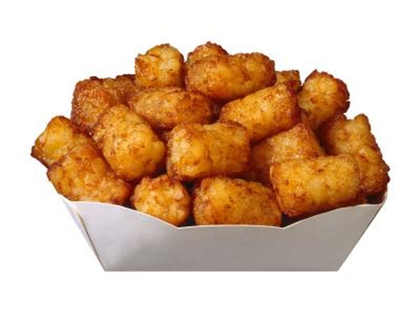 Tater Tots can also be baked and eaten as a crispy side dish.