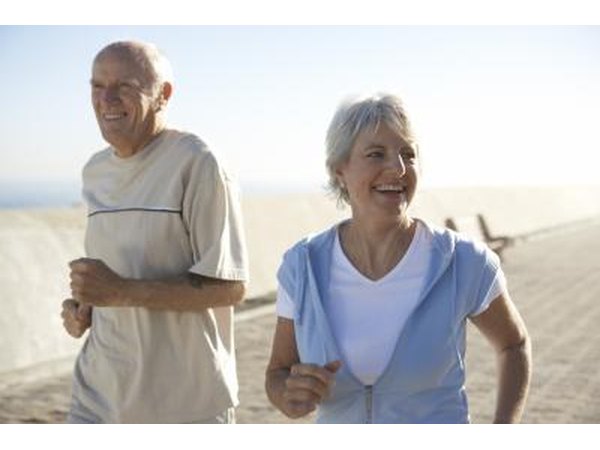 Couple walking on beach