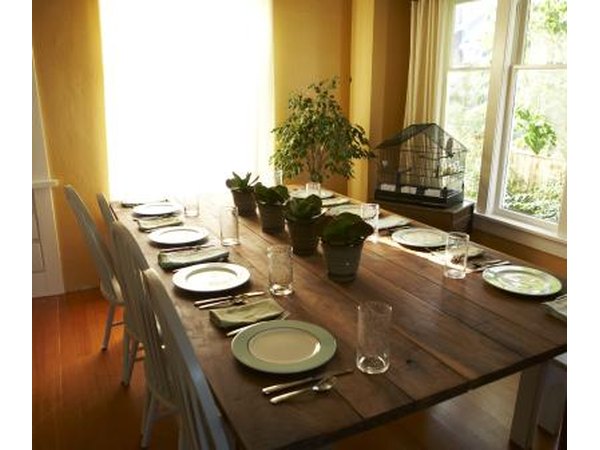 Set table for dinner party