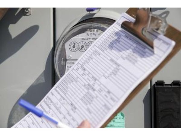 Utility meters and checklist