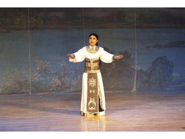 An actor on stage.