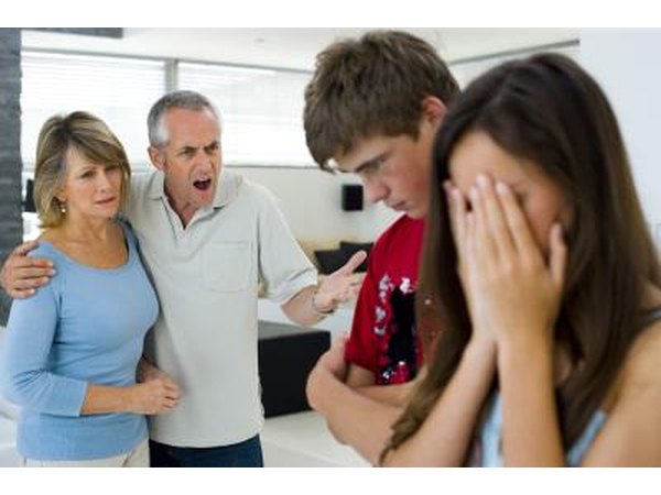 Parents blame the scapegoat for family problems.