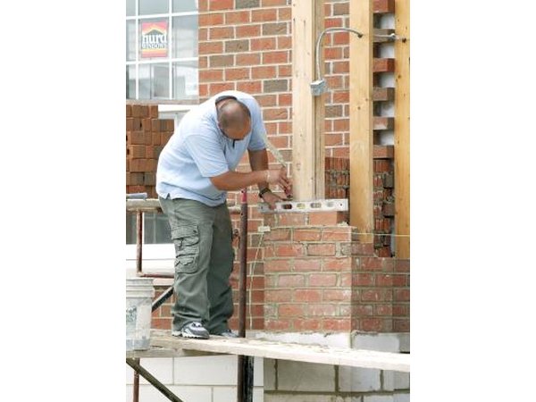 These bricks are leveled horizontally.