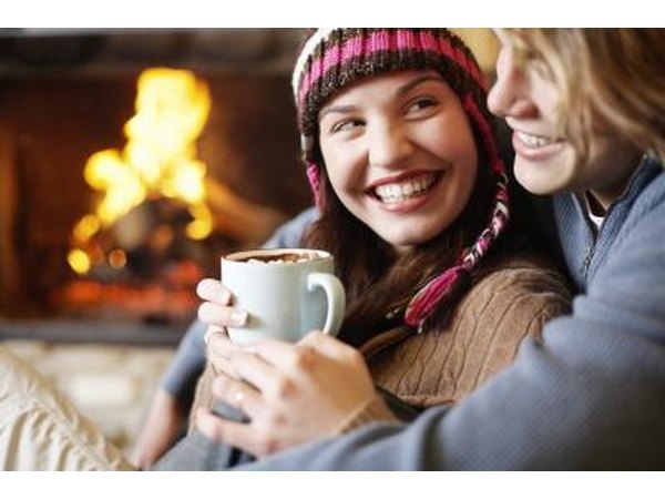 woman with hot chocolate