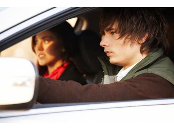 Couple in car