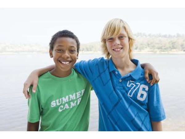 Two teen boys