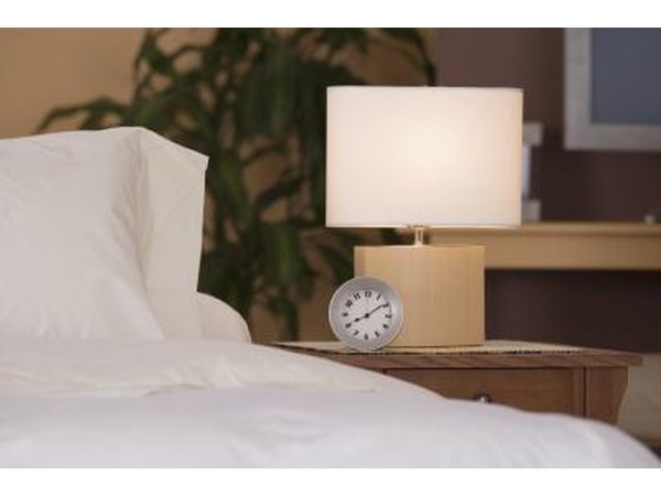 Bedside table.