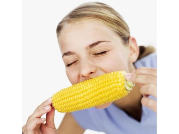 Corn on the cob is a popular side dish.