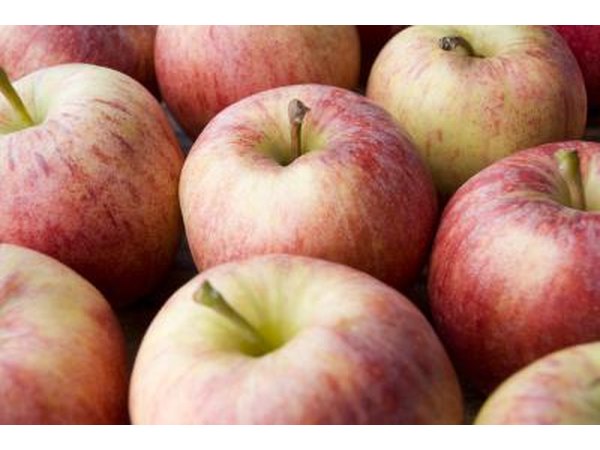 Apples for sale at a market.