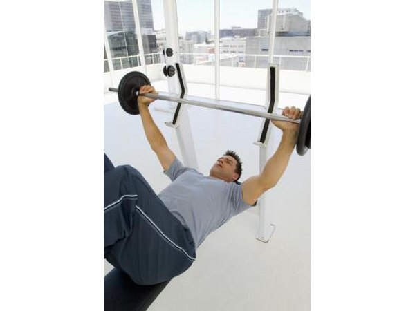 man weight lifting