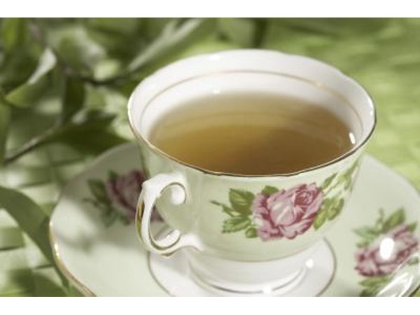 Small glass of green tea.