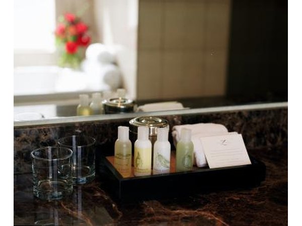 Hotel bathroom items