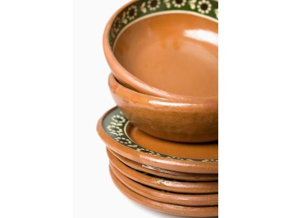 Terracotta earthenware is made from red clay.