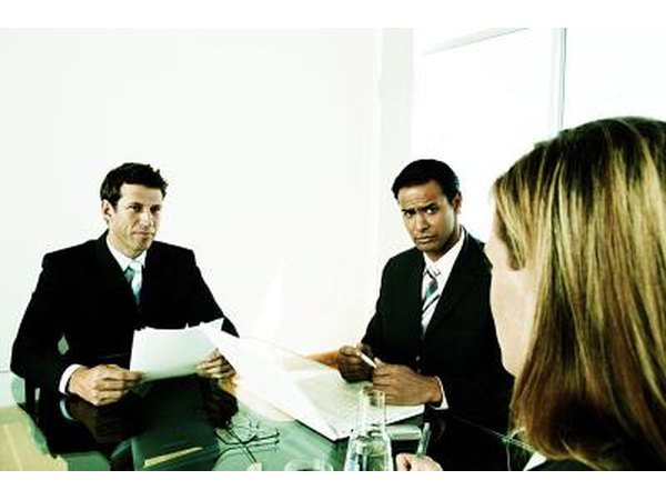 Ask questions during an interview.