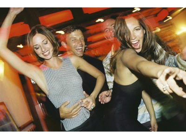 Friends out at club