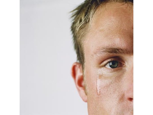 Tears normally are produced in the upper lid near the outer corner of the eye.