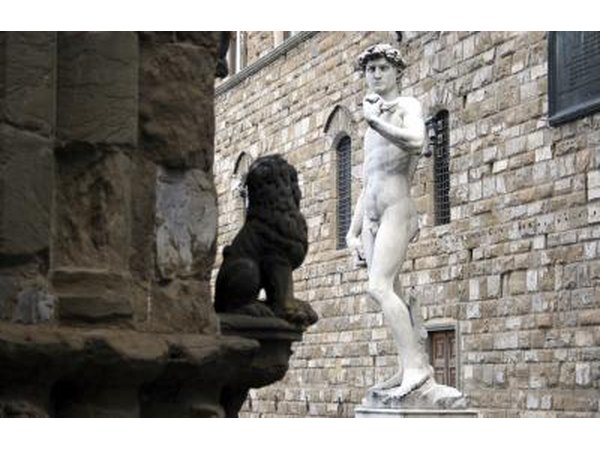 Michelangelo's masterpiece, "David".