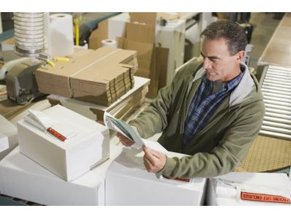 The warehouseman handles shipping processes.