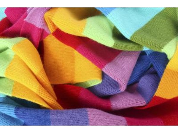 Mulit-colored wool scarf