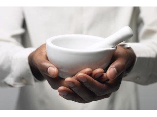 Pestle and mortar.