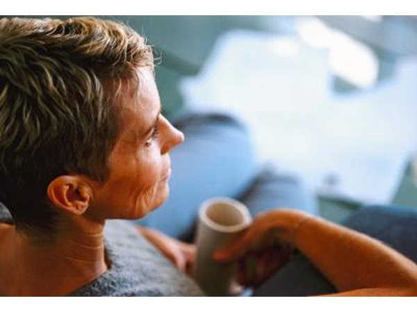 Woman relaxing on couch