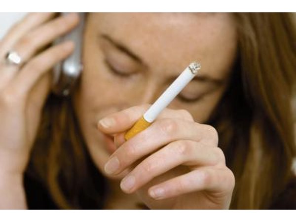 Smoking robs the body of oxygen.