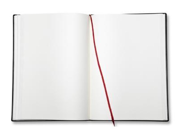 An open journal.