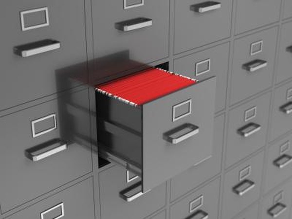 Open file cabinet