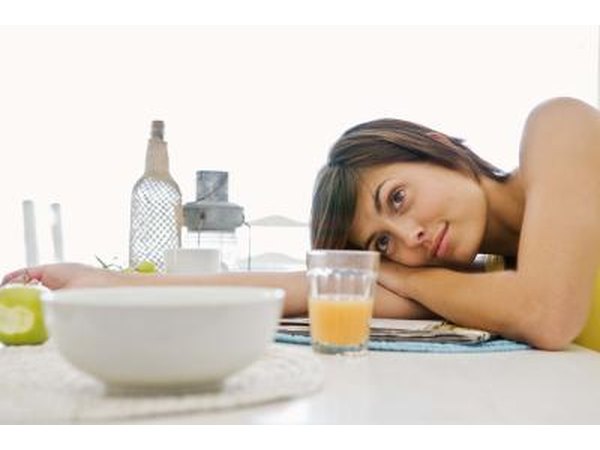 Fruit juice can help combat the feeling of fatigue.