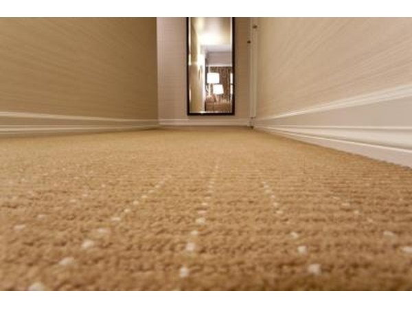 There is Berber carpeting with built in stain protection.