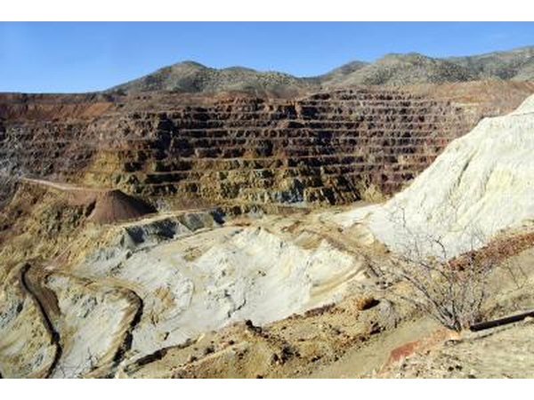 Open pit copper mine in Chile