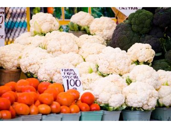 Cauliflower is a vegetable alternative for flour.