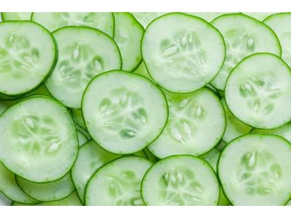 Consume healthy foods, like cucumbers.
