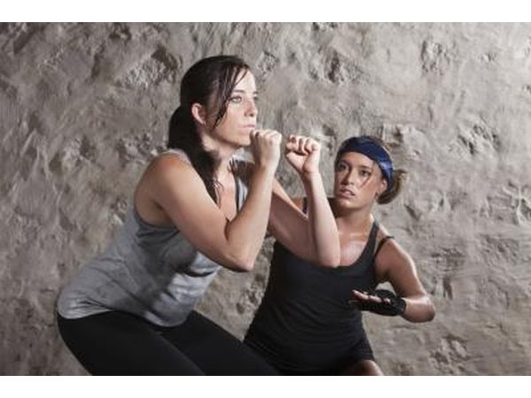 Make sure you use proper form when squatting.