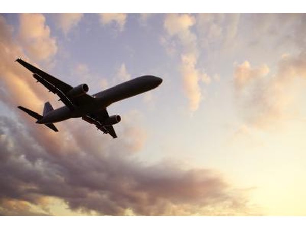 Airplane flying.