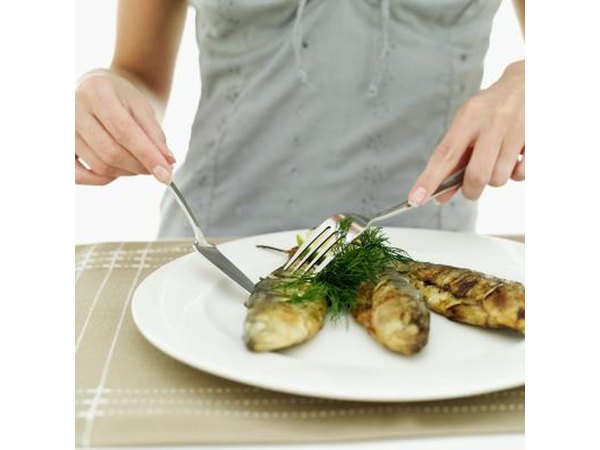 Close up of lightly fried fish.