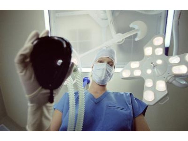 Doctor with respirator
