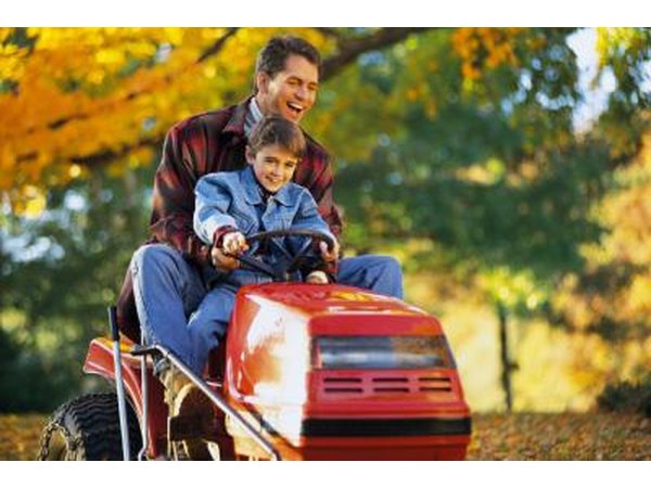 The H2013SDA riding mower comes with a 13 horsepower engine that can go up to 4.5 mph.